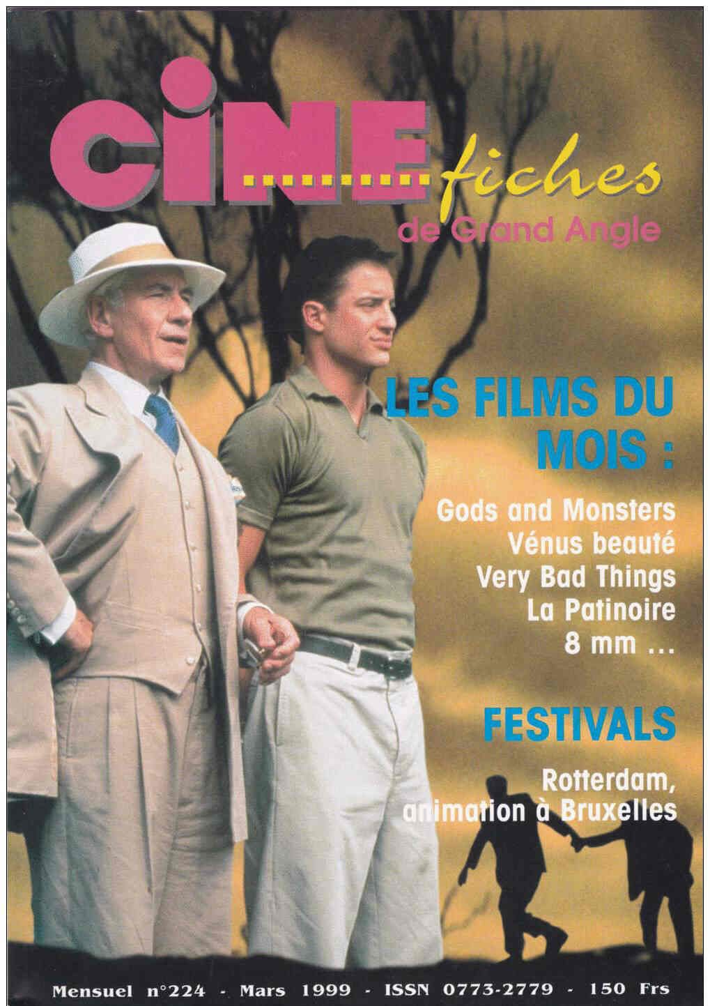 CINE-FICHES DE GRAND ANGLE | LES magazine side cover Issue 224 March 1999