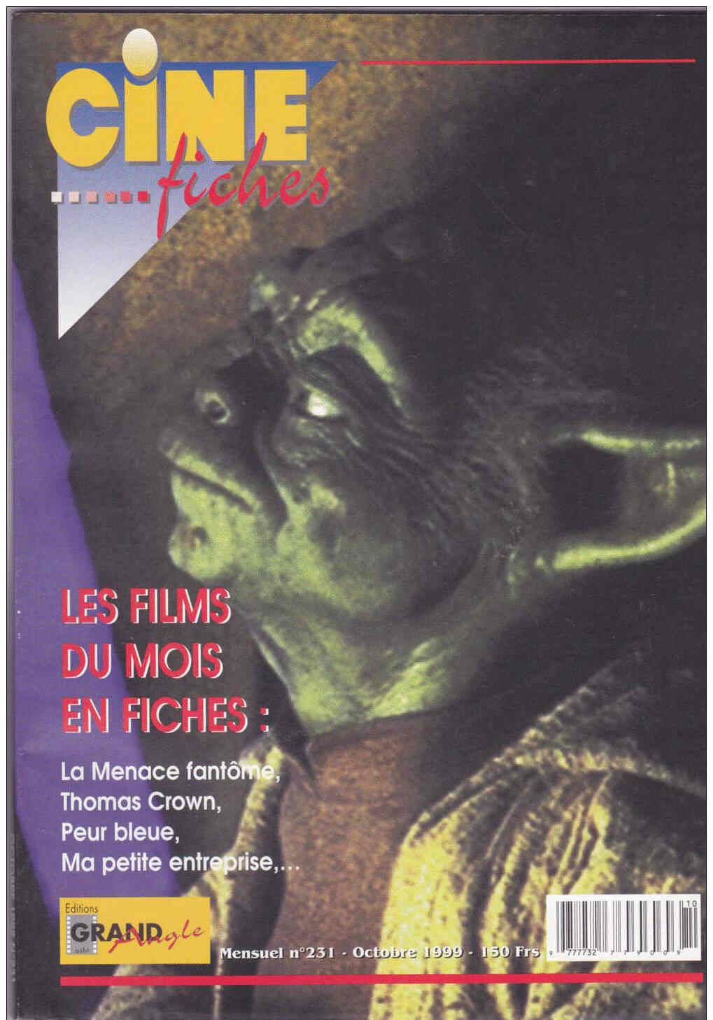 CINE-FICHES DE GRAND ANGLE | LES magazine side cover Issue 231 October 1999