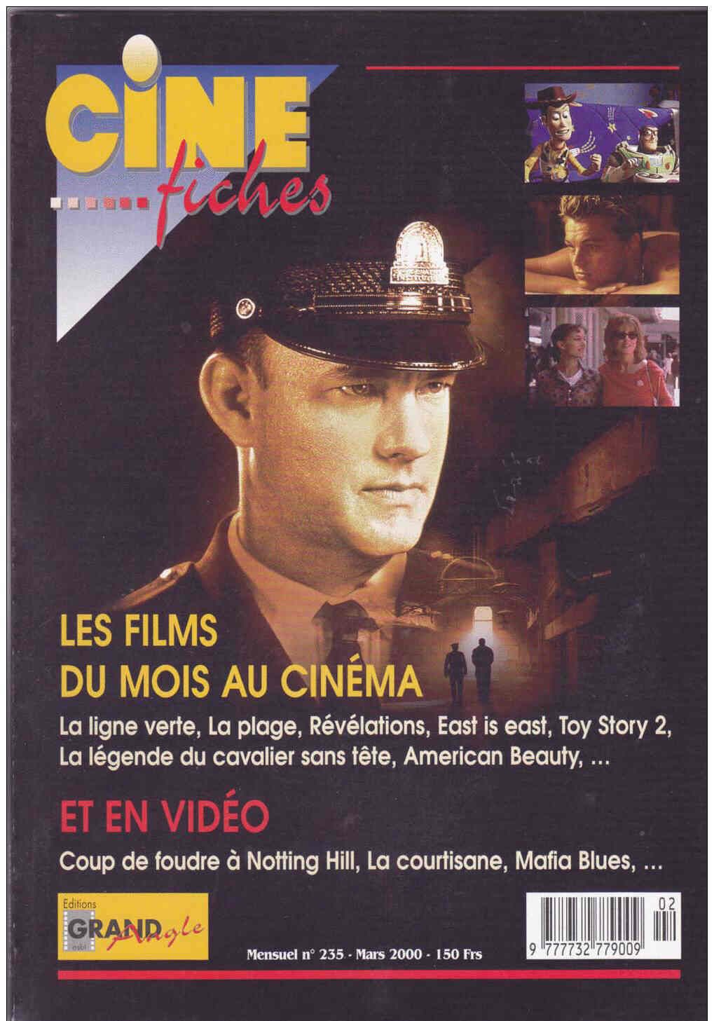 CINE-FICHES DE GRAND ANGLE | LES magazine side cover Issue 235 March 2000