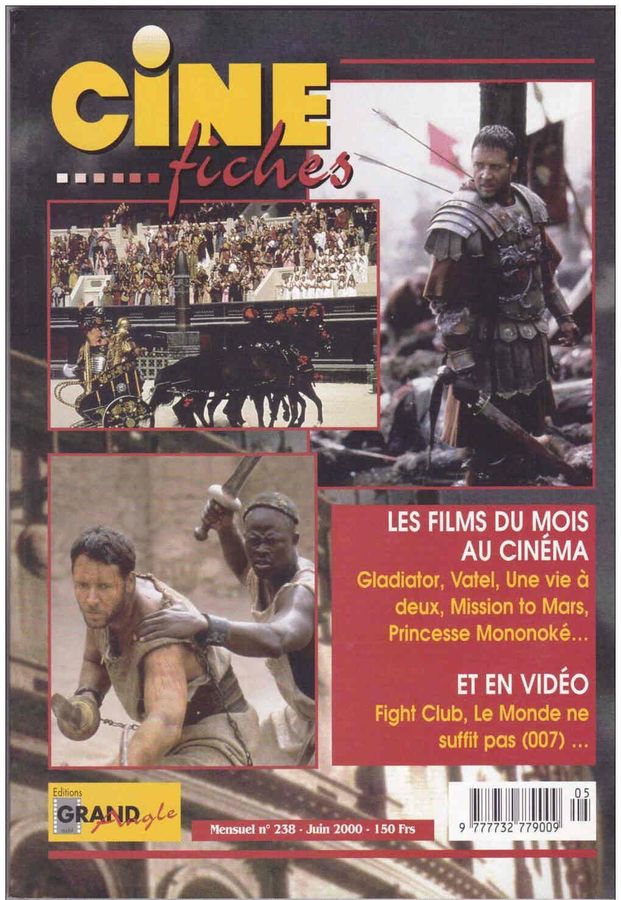 CINE-FICHES DE GRAND ANGLE | LES magazine side cover Issue 238 June 2000