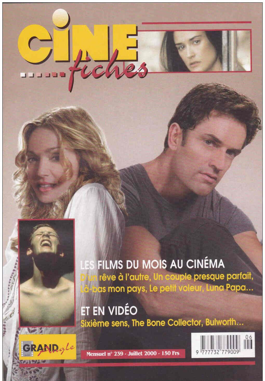 CINE-FICHES DE GRAND ANGLE | LES magazine side cover Issue 239 July 2000