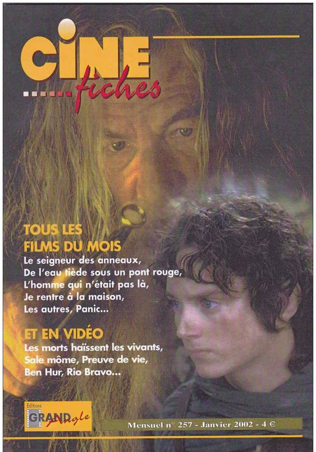 CINE-FICHES DE GRAND ANGLE | LES magazine side cover Issue 257 January 2002