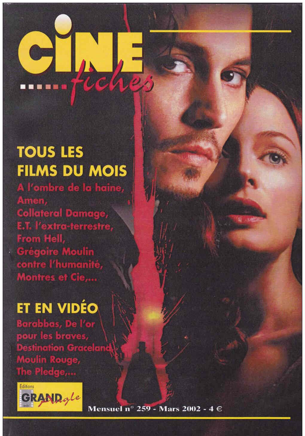 CINE-FICHES DE GRAND ANGLE | LES magazine side cover Issue 259 March 2002