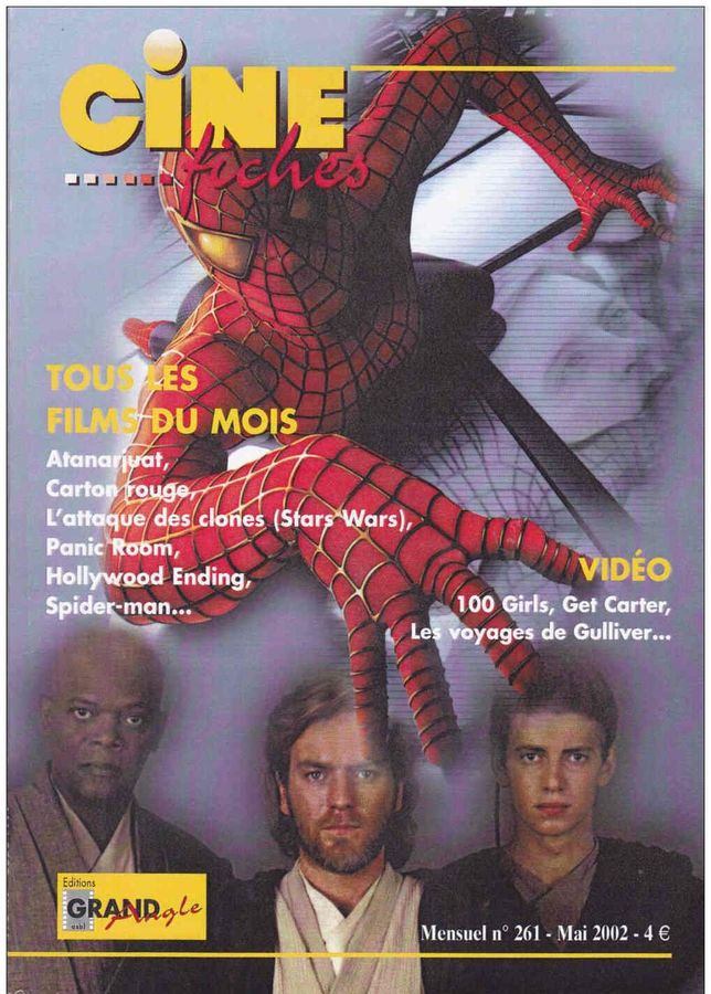 CINE-FICHES DE GRAND ANGLE | LES magazine side cover Issue 261 May 2002
