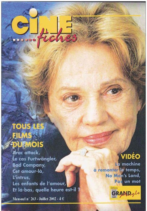 CINE-FICHES DE GRAND ANGLE | LES magazine side cover Issue 263 July 2002