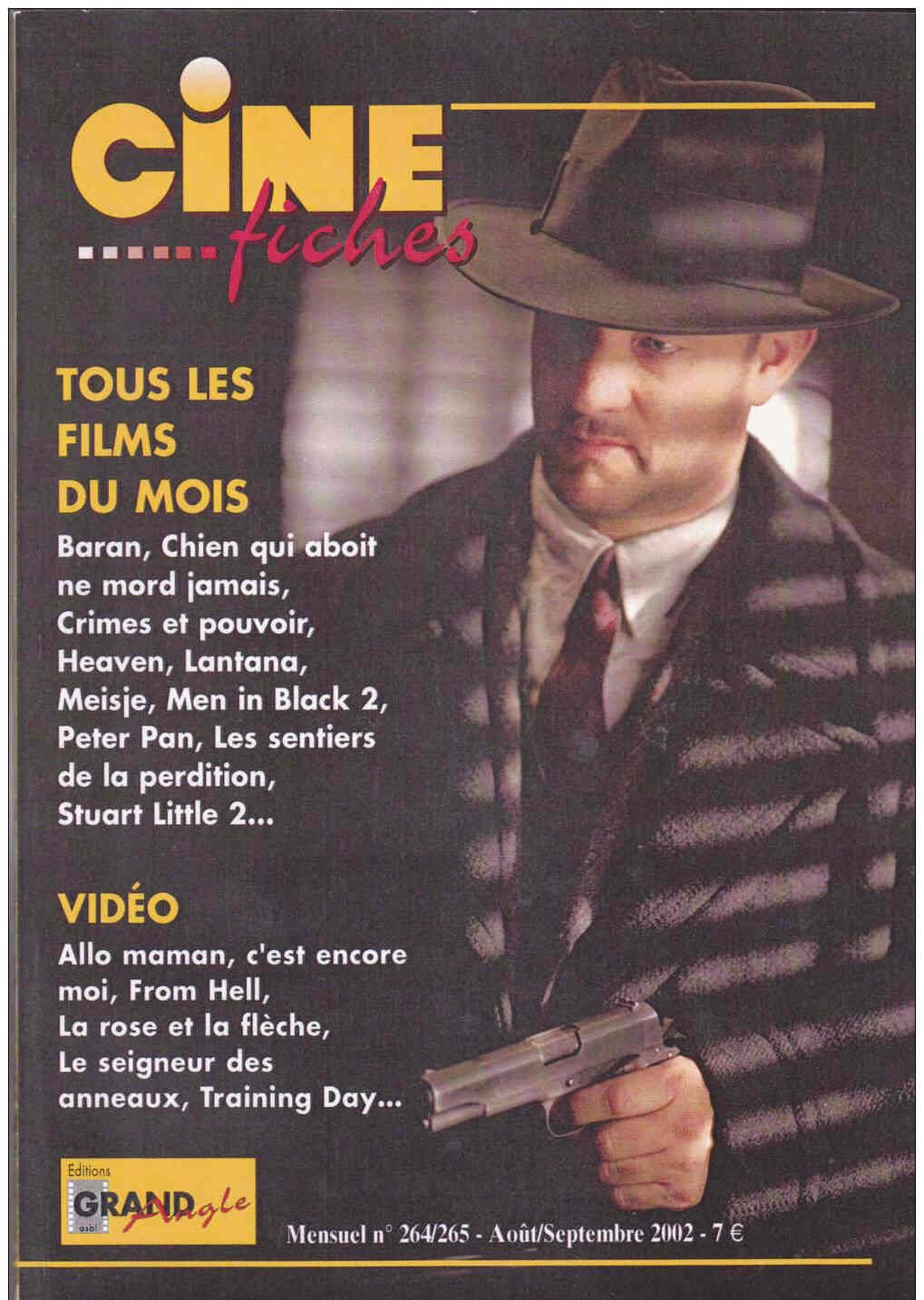CINE-FICHES DE GRAND ANGLE | LES magazine side cover Issue 264/265 August/September 2002
