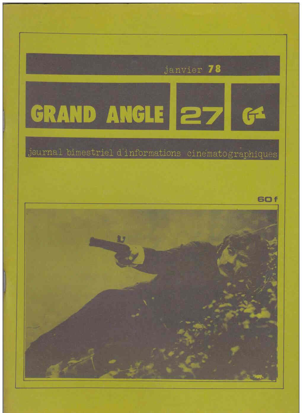 CINE-FICHES DE GRAND ANGLE | LES magazine side cover Issue 27 January 1978