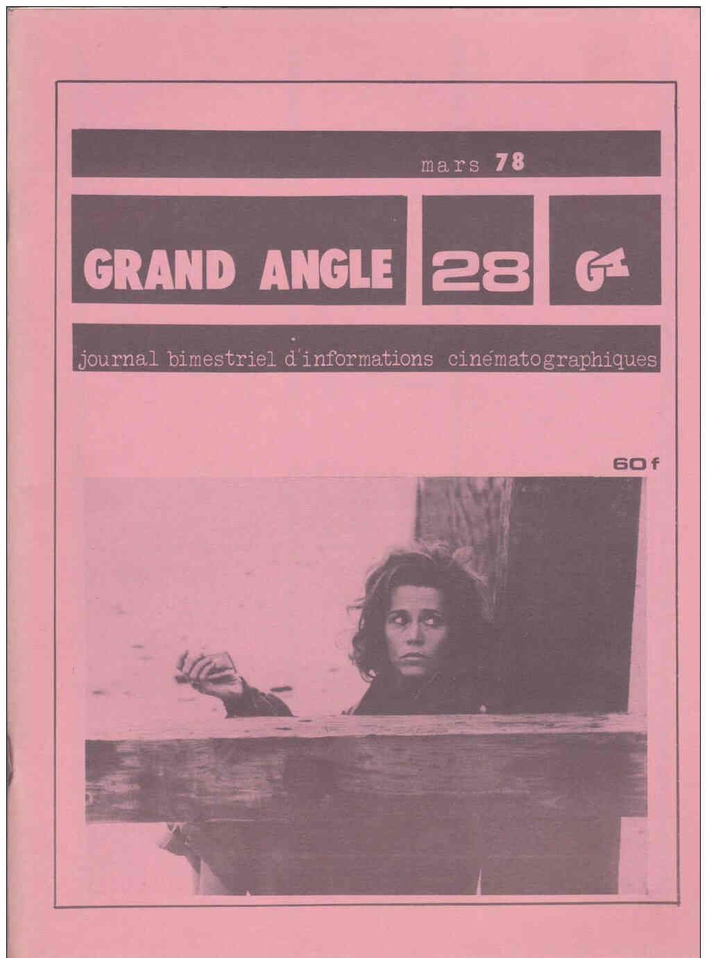 CINE-FICHES DE GRAND ANGLE | LES magazine side cover Issue 28 March 1978