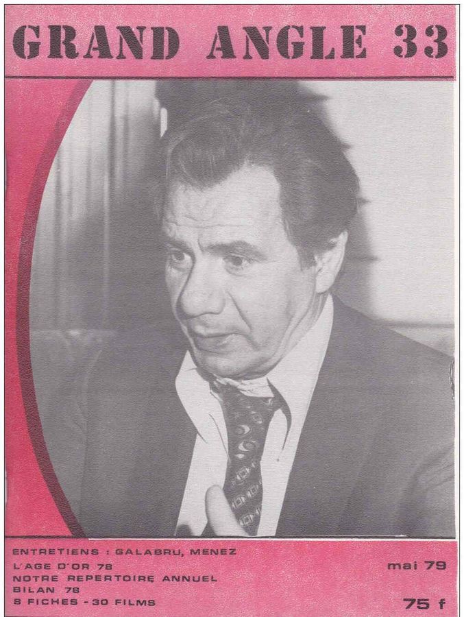 CINE-FICHES DE GRAND ANGLE | LES magazine side cover Issue 33 May 1979
