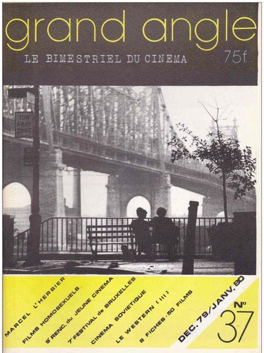 CINE-FICHES DE GRAND ANGLE | LES magazine side cover Issue 37 December/Jan. 1979