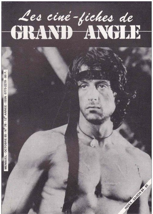 CINE-FICHES DE GRAND ANGLE | LES magazine side cover Issue 76 October 1985