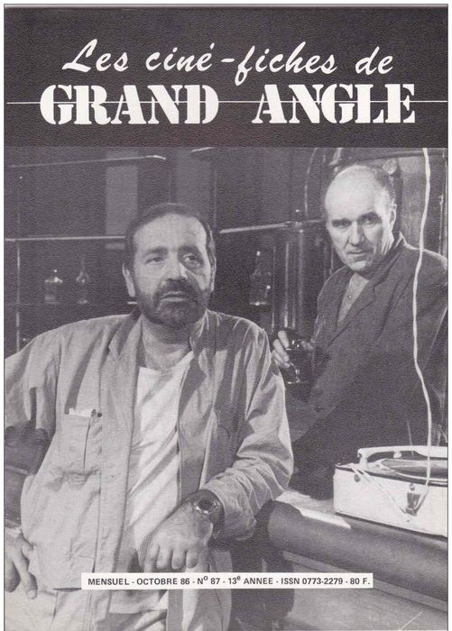 CINE-FICHES DE GRAND ANGLE | LES magazine side cover Issue 87 October 1986