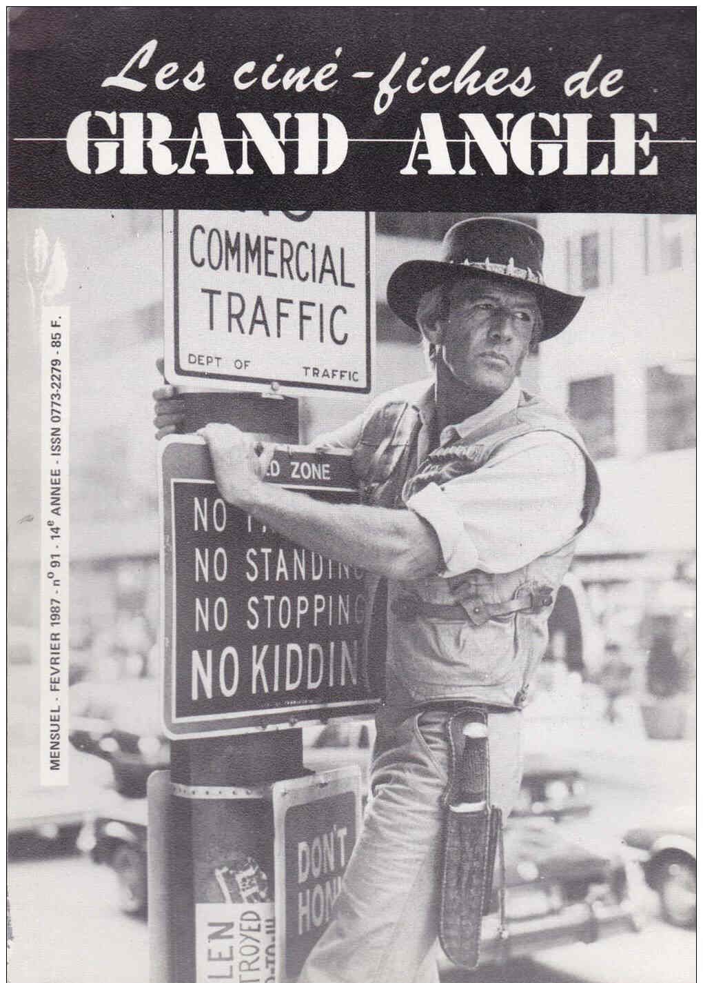 CINE-FICHES DE GRAND ANGLE | LES magazine side cover Issue 91 February 1987