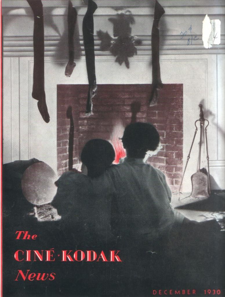 CINE-KODAK NEWS magazine side cover December 1930