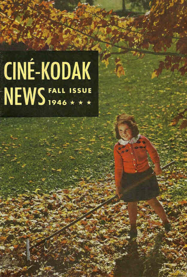 CINE-KODAK NEWS magazine side cover Fall 1946