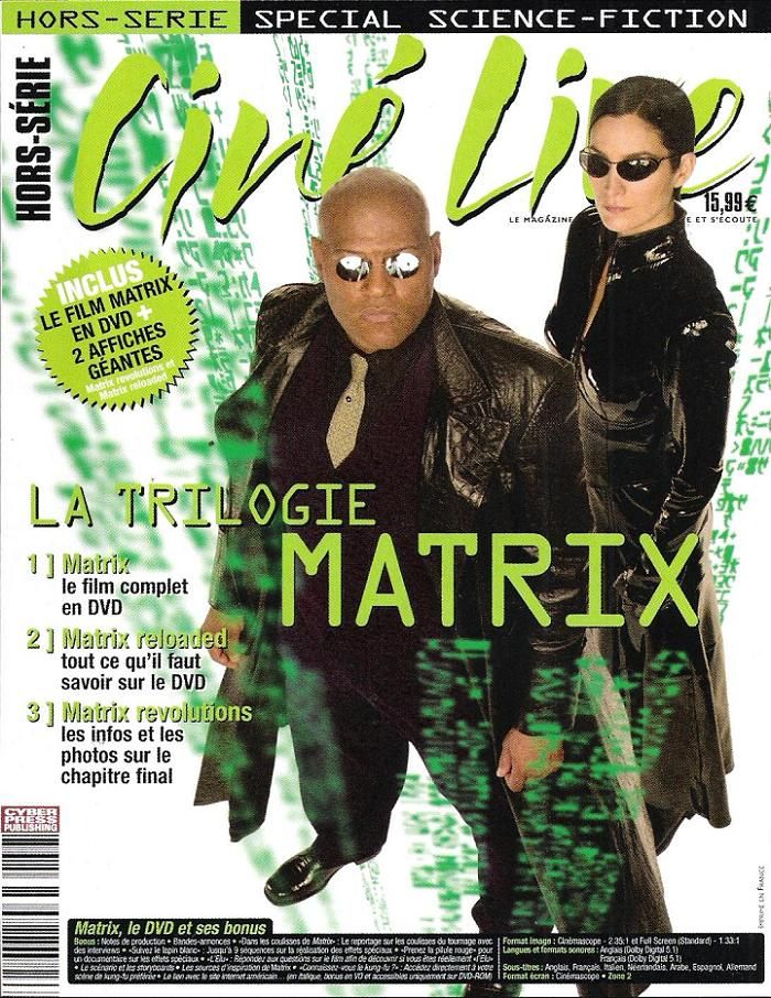 CINE LIVE magazine side cover  Special # 12 November 2003