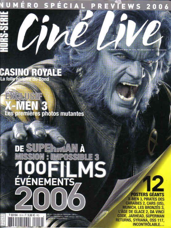 CINE LIVE magazine side cover  Special # 19  2006