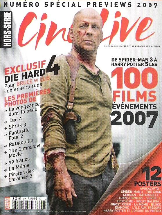 CINE LIVE magazine side cover  Special # 22  2007