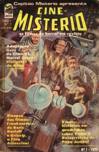 CINE-MISTERIO magazine side cover Issue 1  1977