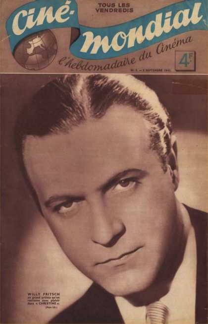 CINE-MONDIAL magazine side cover Issue 5 5 September 1941