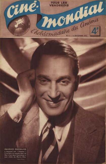 CINE-MONDIAL magazine side cover Issue 6 12 September 1941