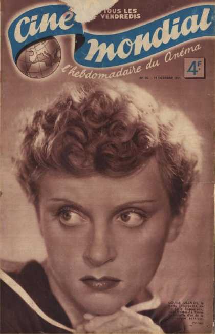 CINE-MONDIAL magazine side cover Issue 10 10 October 1941