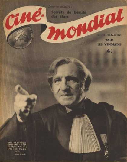 CINE-MONDIAL magazine side cover Issue 103 20 August 1943