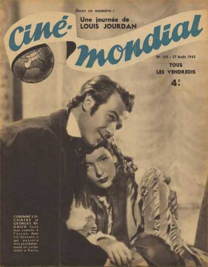 CINE-MONDIAL magazine side cover Issue 104 27 August 1943