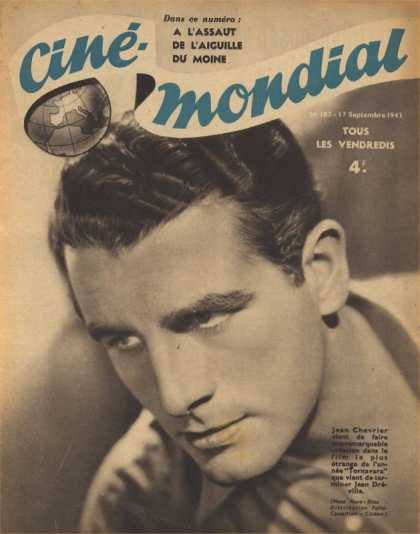 CINE-MONDIAL magazine side cover Issue 107 17 September 1943