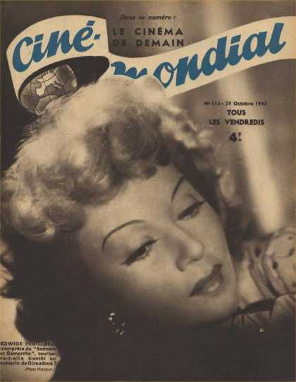 CINE-MONDIAL magazine side cover Issue 113 29 October 1943
