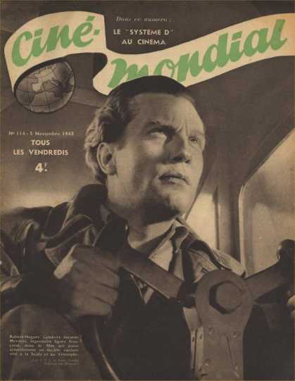 CINE-MONDIAL magazine side cover Issue 114 5 November 1943