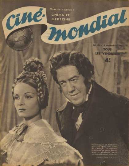 CINE-MONDIAL magazine side cover Issue 116 19 November 1943