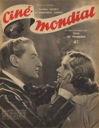 CINE-MONDIAL magazine side cover Issue 118 3 December 1943