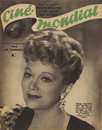 CINE-MONDIAL magazine side cover Issue 120 17 December 1943