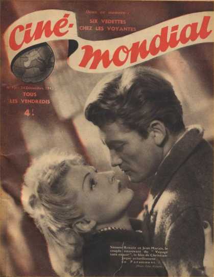 CINE-MONDIAL magazine side cover Issue 121 24 December 1943