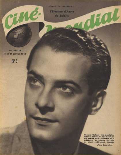 CINE-MONDIAL magazine side cover Issue 123/124 21 January 1944