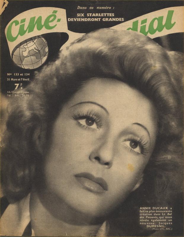 CINE-MONDIAL magazine side cover Issue 133/134 31 March 1944