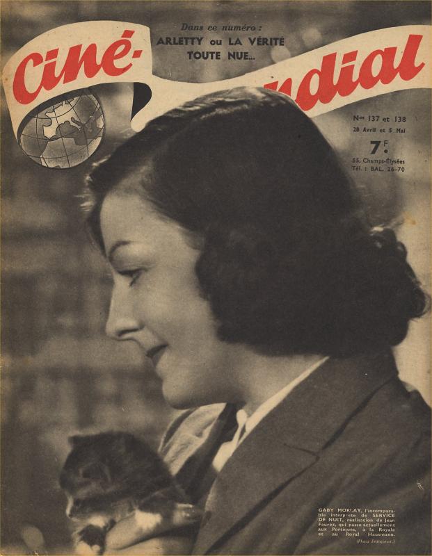 CINE-MONDIAL magazine side cover Issue 137/138 28 April 1944