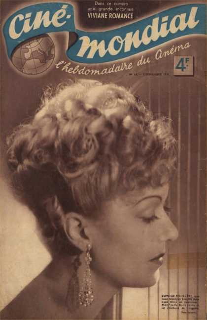 CINE-MONDIAL magazine side cover Issue 14 7 November 1941