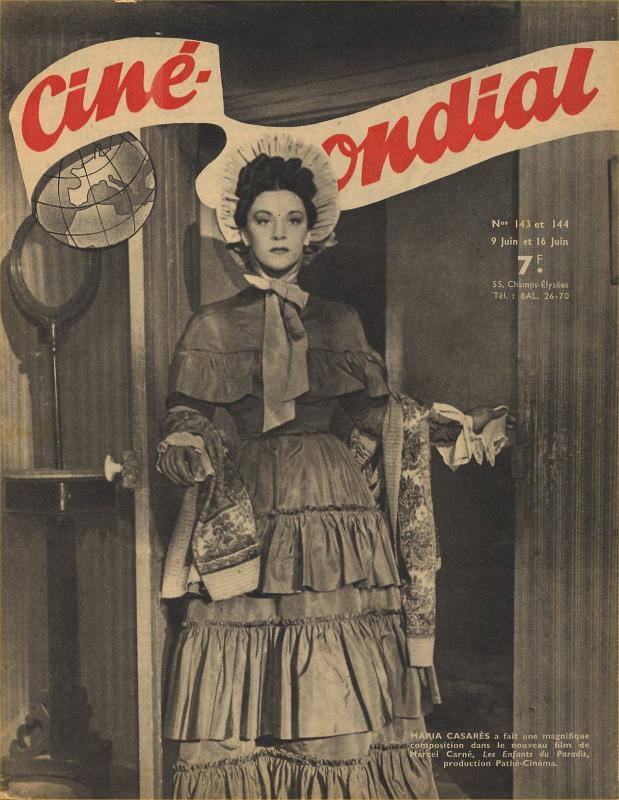 CINE-MONDIAL magazine side cover Issue 143/144 9 June 1944