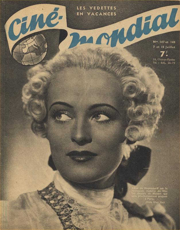 CINE-MONDIAL magazine side cover Issue 147/148 7 July 1944