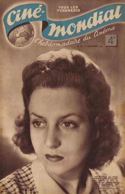CINE-MONDIAL magazine side cover Issue 15 14 November 1941