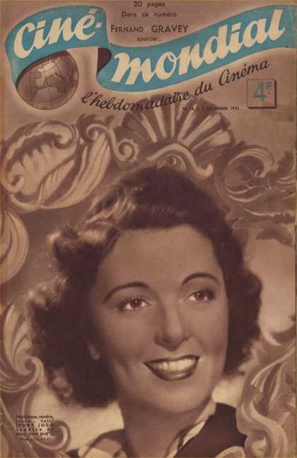 CINE-MONDIAL magazine side cover Issue 18 5 December 1941