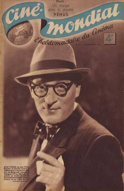 CINE-MONDIAL magazine side cover Issue 20 19 December 1941