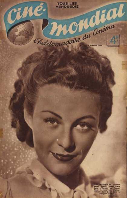 CINE-MONDIAL magazine side cover Issue 22 9 January 1942