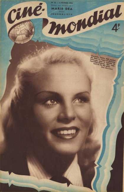 CINE-MONDIAL magazine side cover Issue 25 6 February 1942