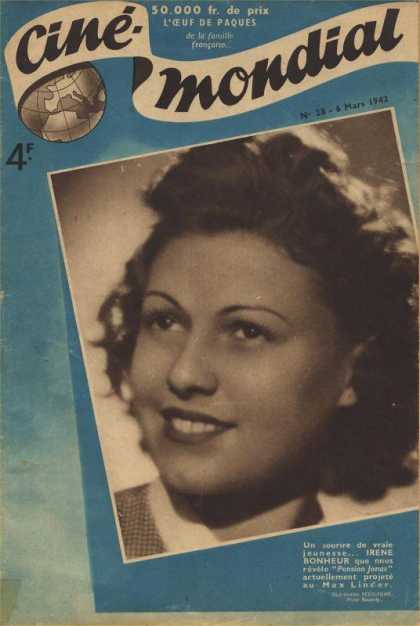CINE-MONDIAL magazine side cover Issue 28 6 March 1942