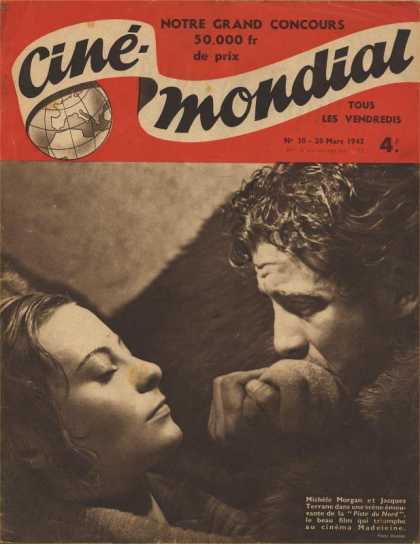 CINE-MONDIAL magazine side cover Issue 30 20 March 1942