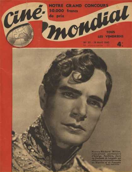 CINE-MONDIAL magazine side cover Issue 33 10 April 1942