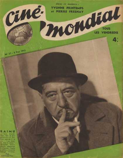 CINE-MONDIAL magazine side cover Issue 37 8 May 1942